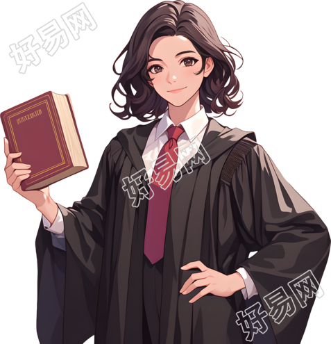 律师插画设计元素
