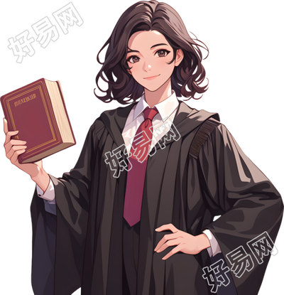律师插画设计元素