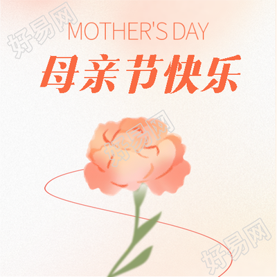 母亲节快乐简约通用微信公众号次图
