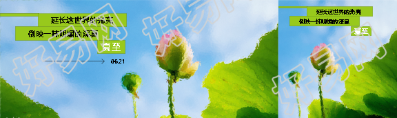 二十四节气夏至创意公众号封面图