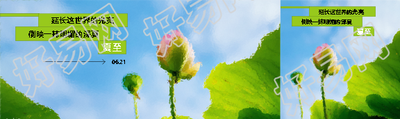 二十四节气夏至创意公众号封面图