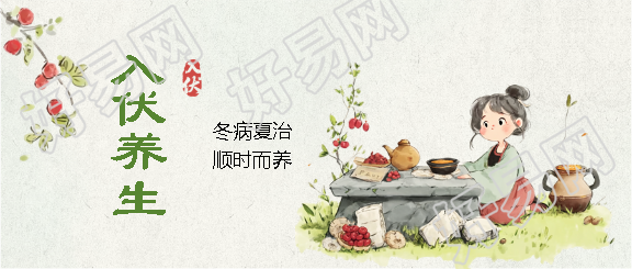 入伏养生知识科普微信公众号首图