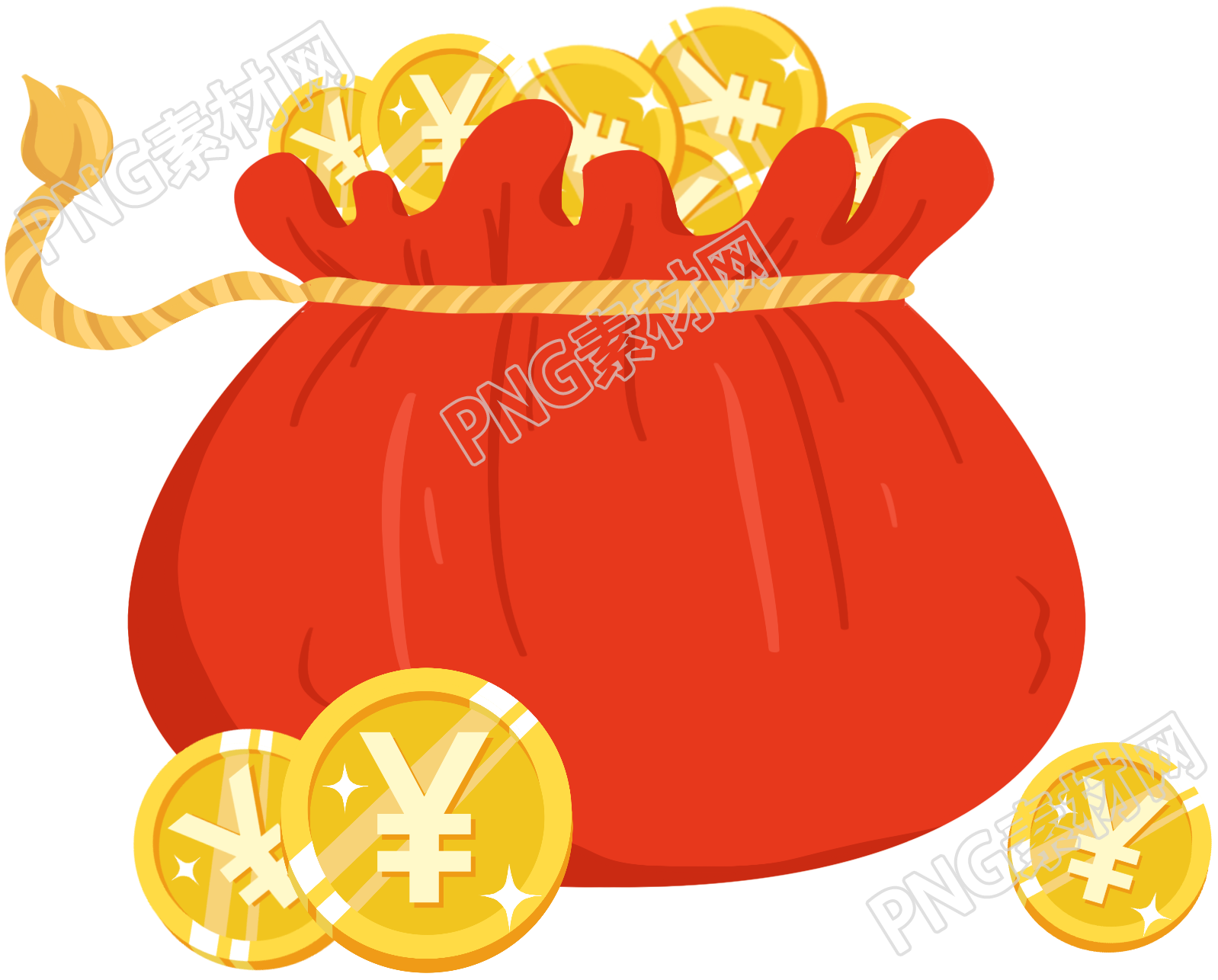 金融钱袋素材