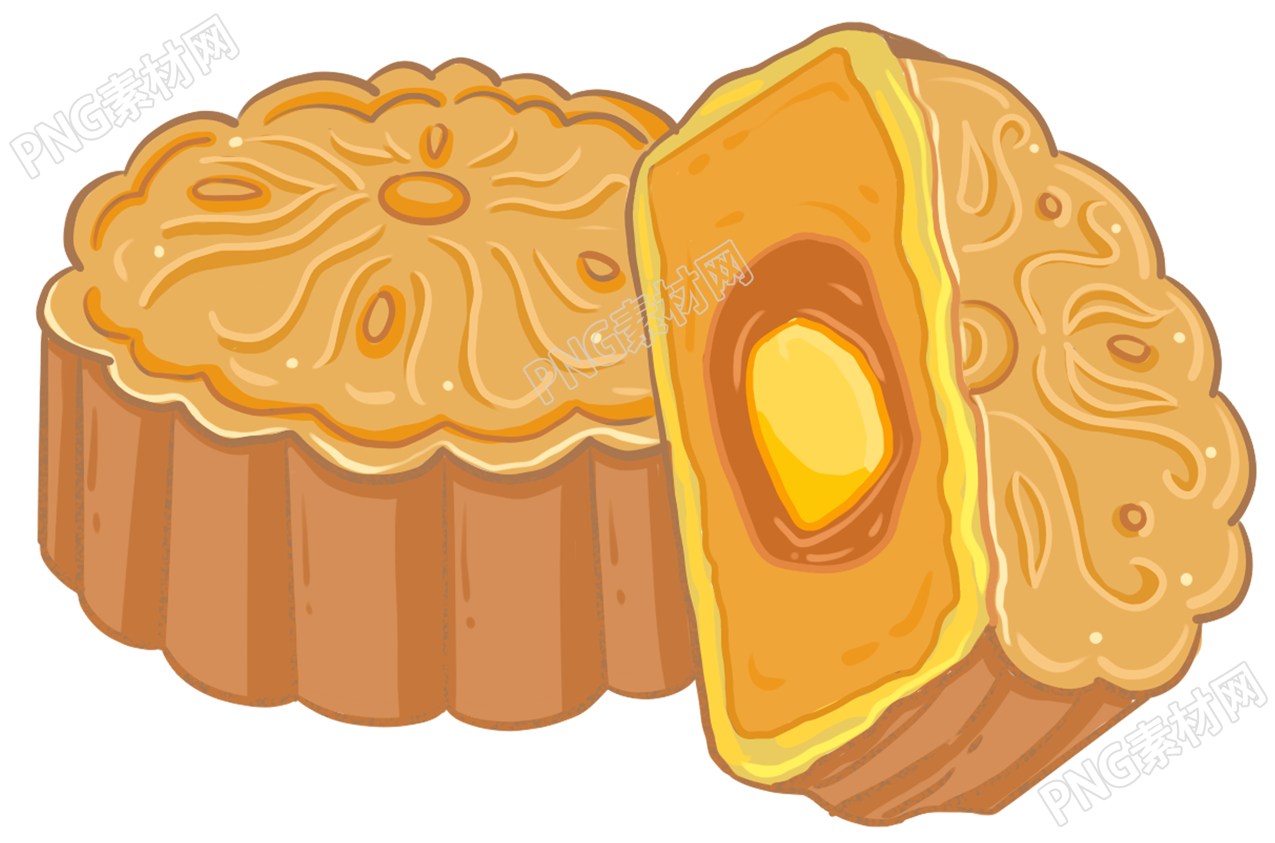 金色月饼素材