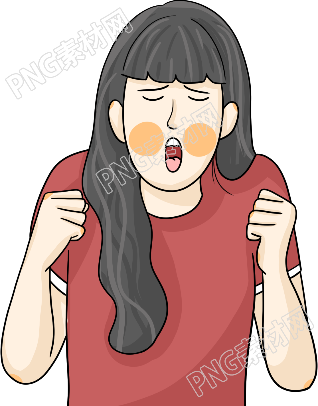 职场不开心的女生