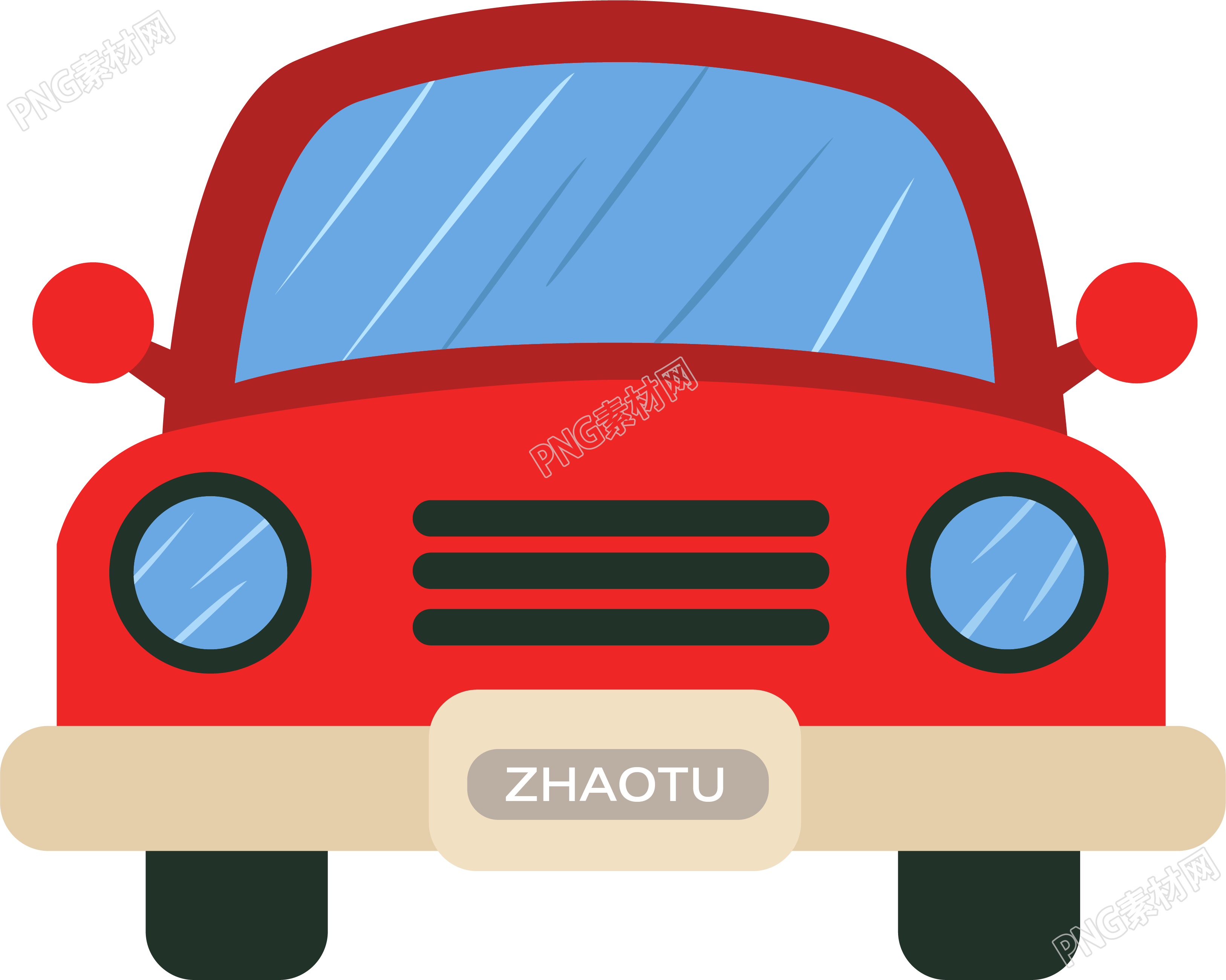 红色汽车素材