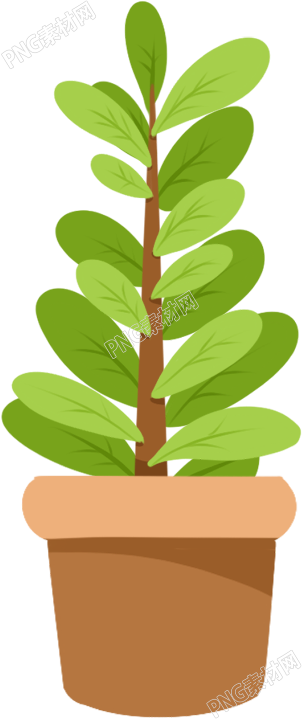 绿色盆栽植物素材