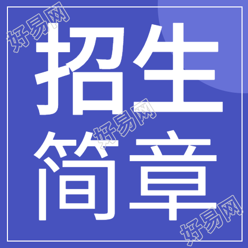 简约蓝色大学招生简章微信公众号封面次图
