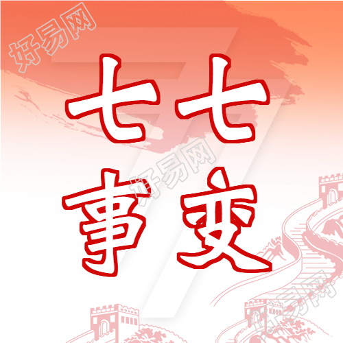 七七事变勿忘国耻微信公众号封面次图