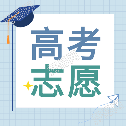 高考填报志愿指南简约网格微信公众号封面次图