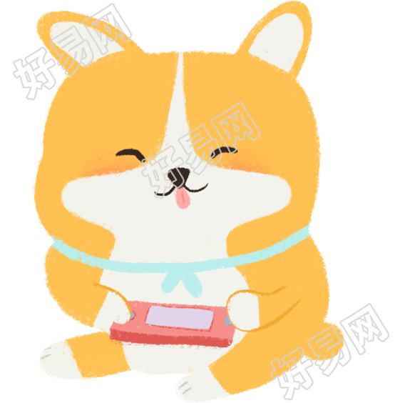 玩手机的狗