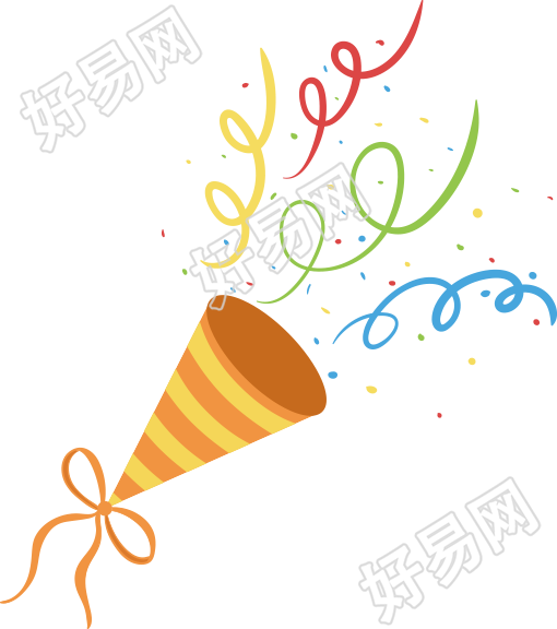 卡通生日物料