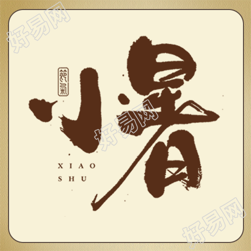 黄棕色简约夏季小暑节气微信公众号次图