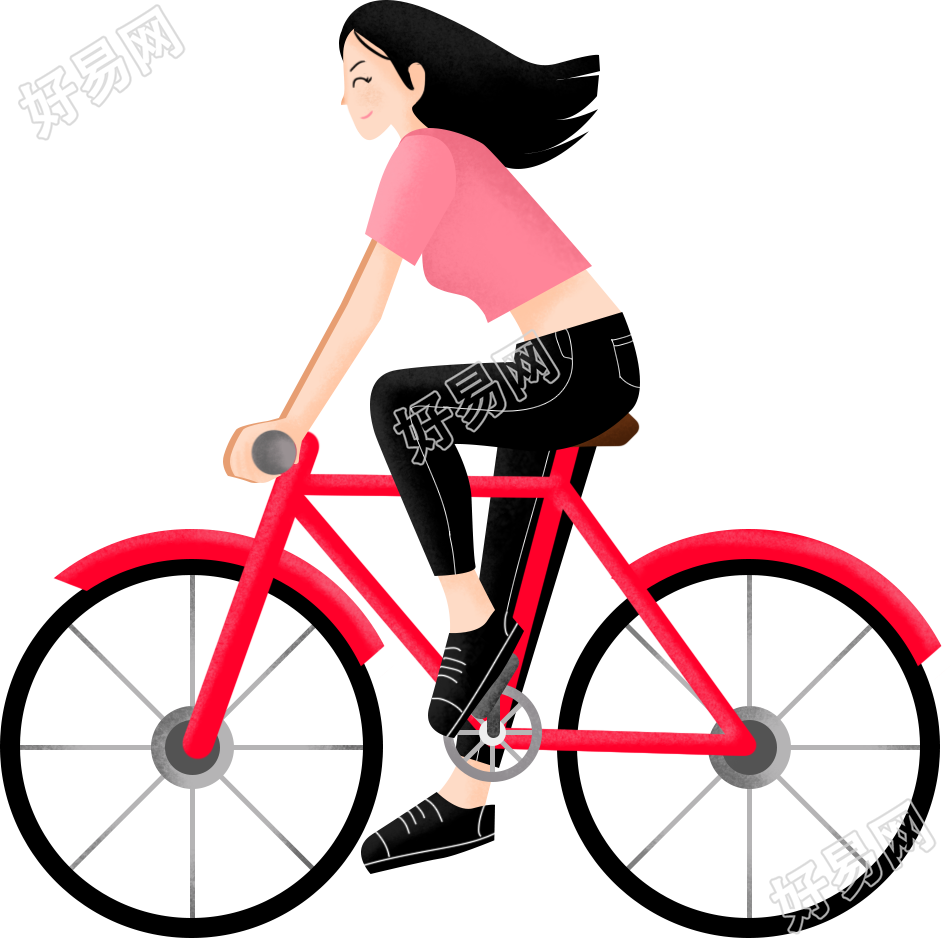 女生骑行/自行车