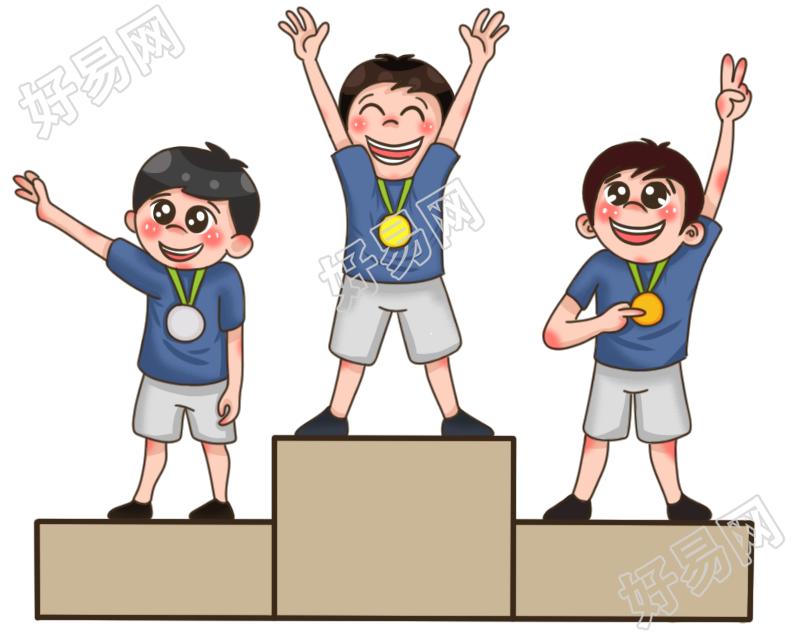 领奖台/卡通人物