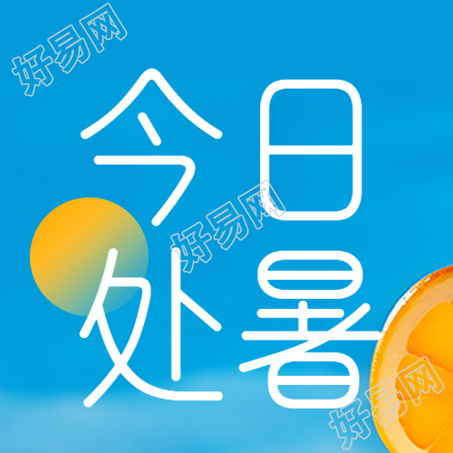 橙子切片实景今日处暑微信公众号次图