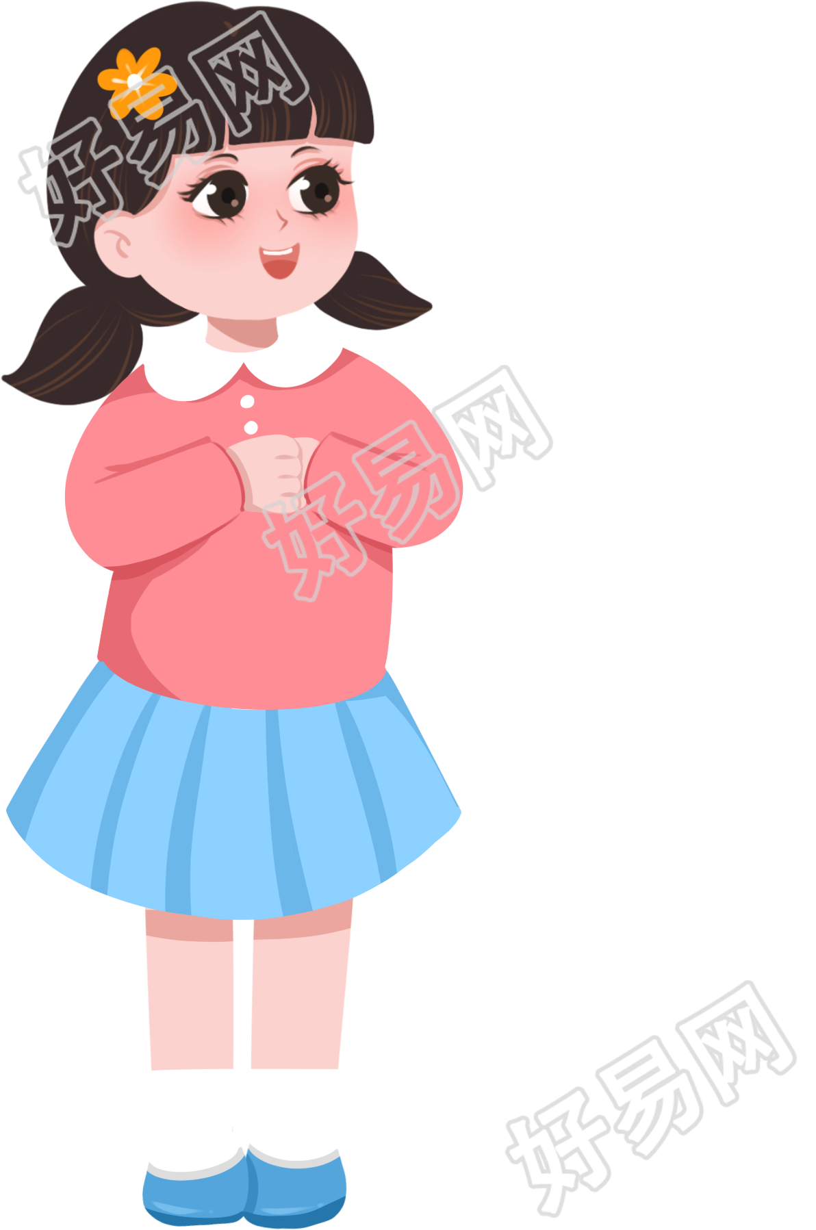 穿裙子的小女孩