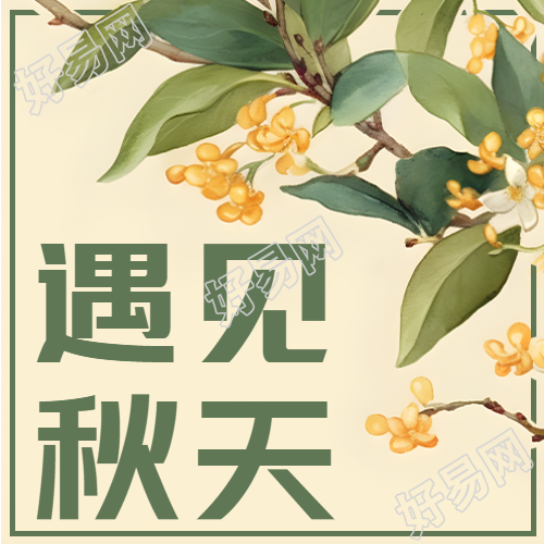 小清新桂花遇见秋天微信公众号次图