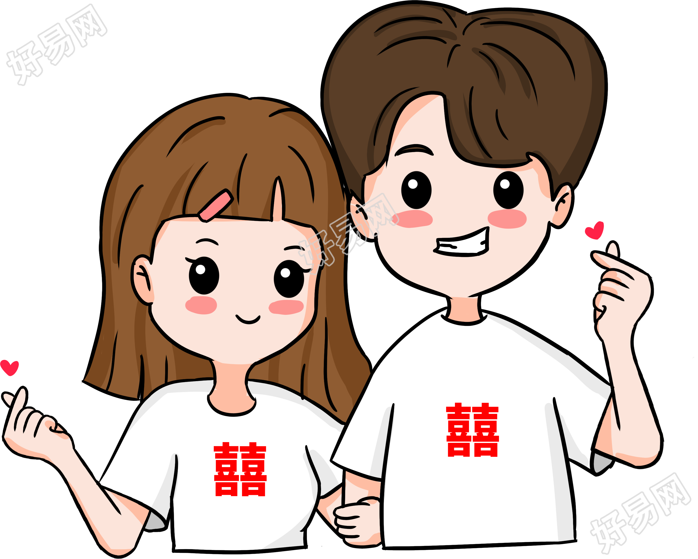 比心情侣