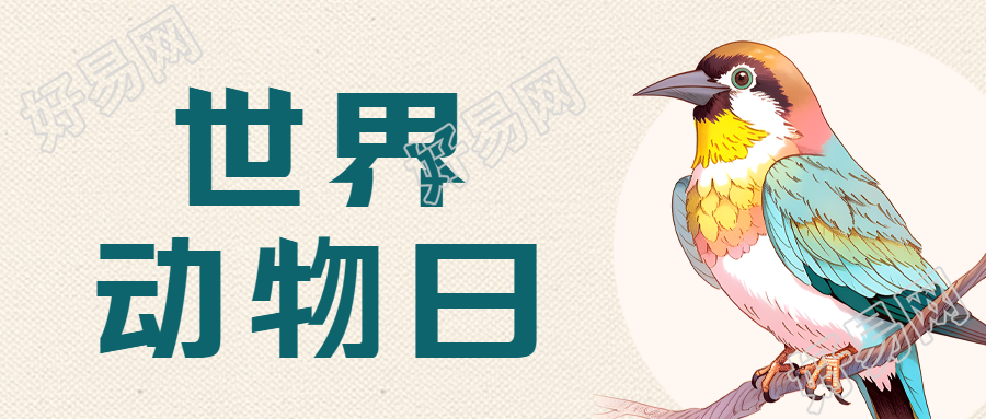10月4日世界动物日善待动物微信公众号首图