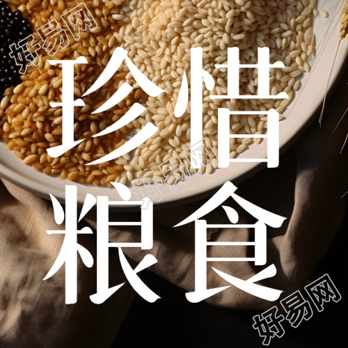 五谷杂粮实景珍惜粮食简约微信公众号次图