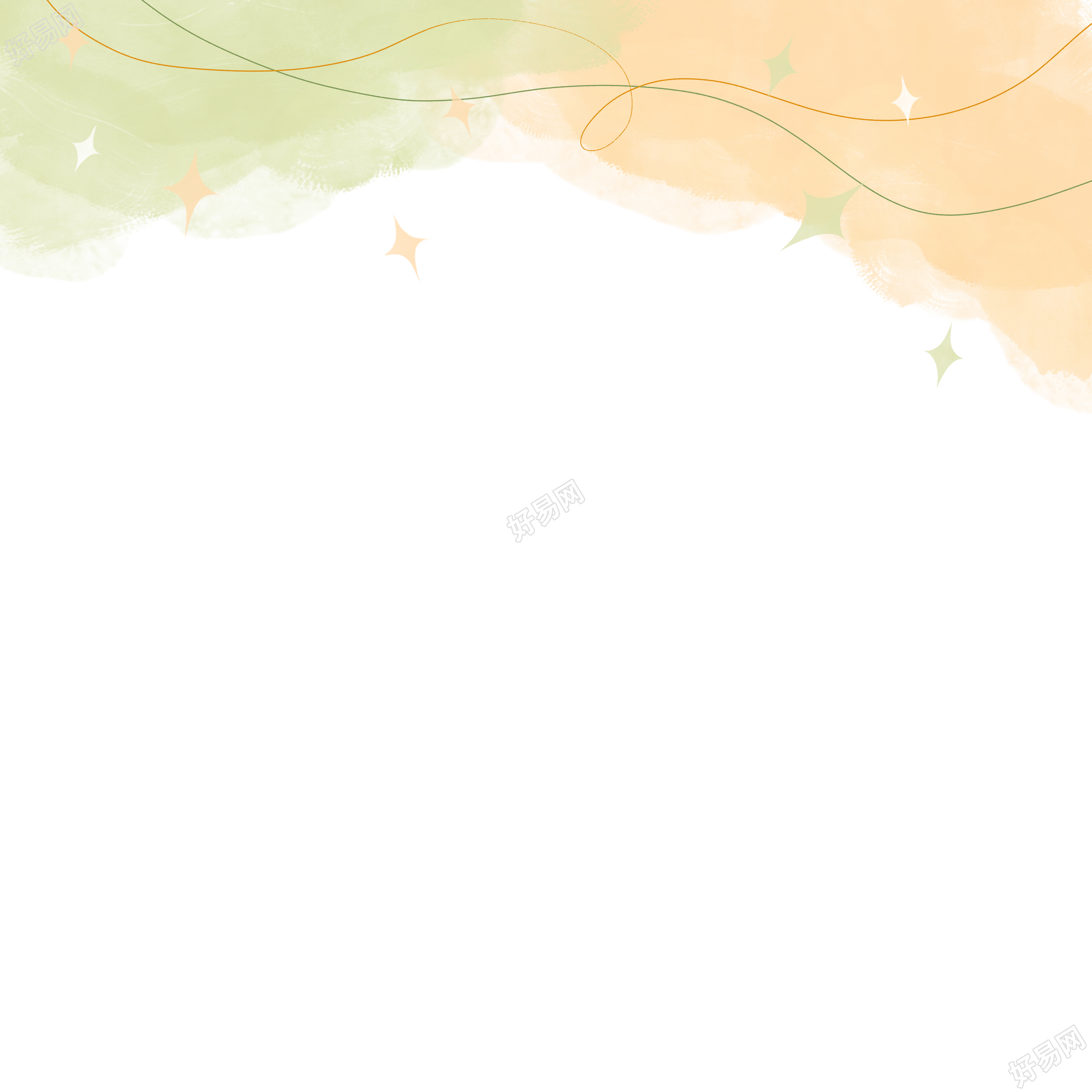 小清新风格的星星装饰线条灵感来源