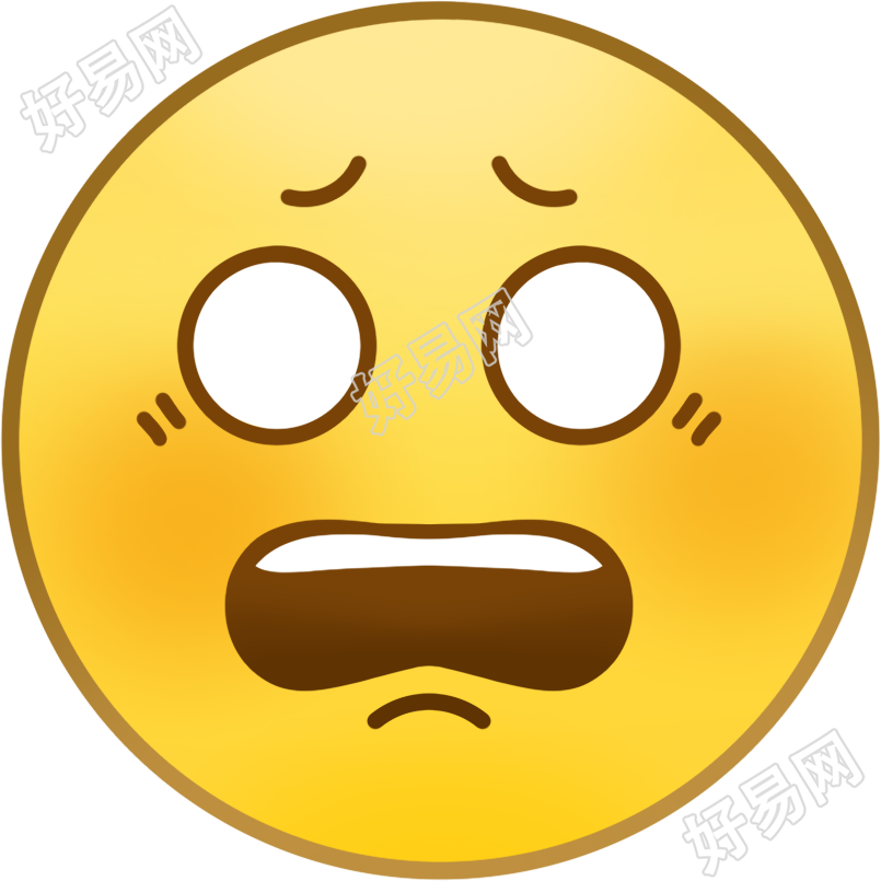 微信表情包惊讶表情图标PNG商用插画