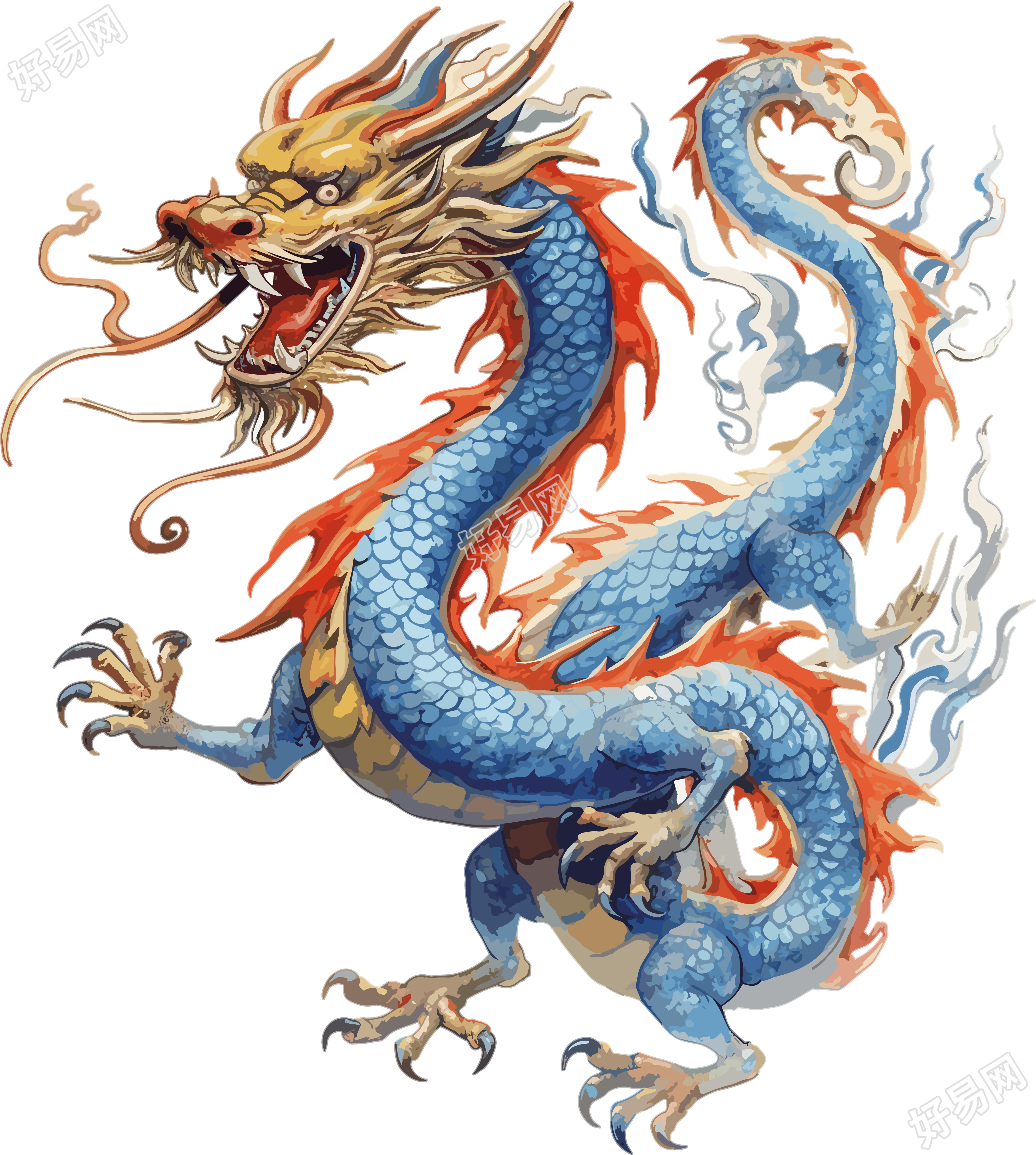 商业设计中国龙威武霸气素材