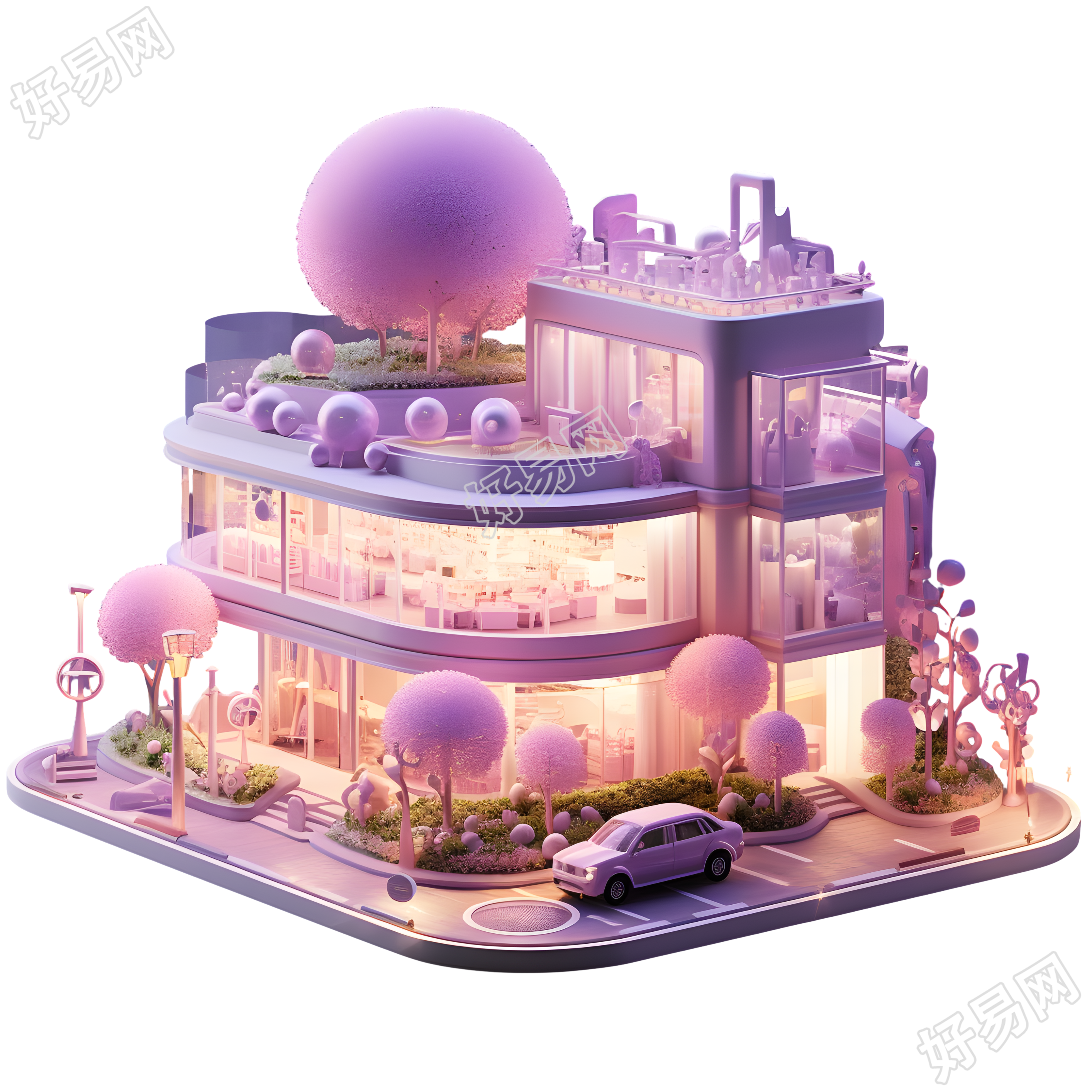 购物建筑创意商业使用元素