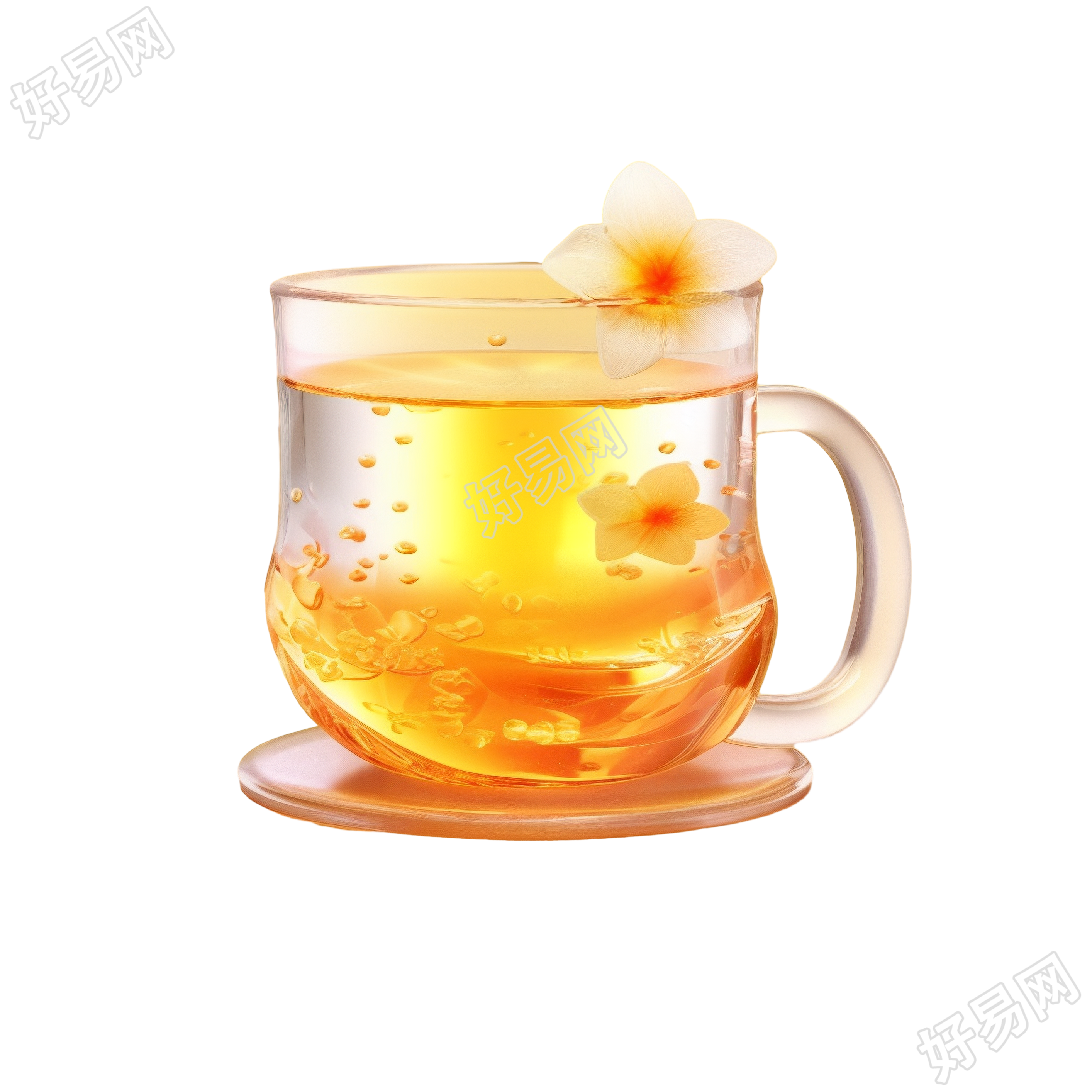 浓郁花茶素材