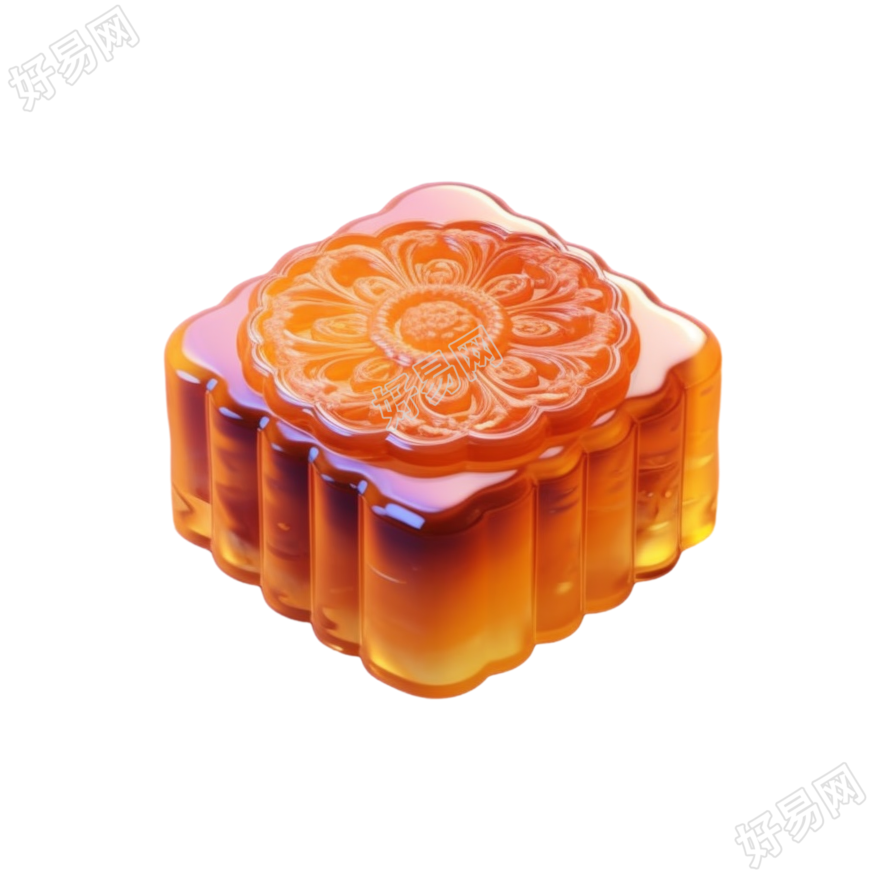 透明质感月饼素材
