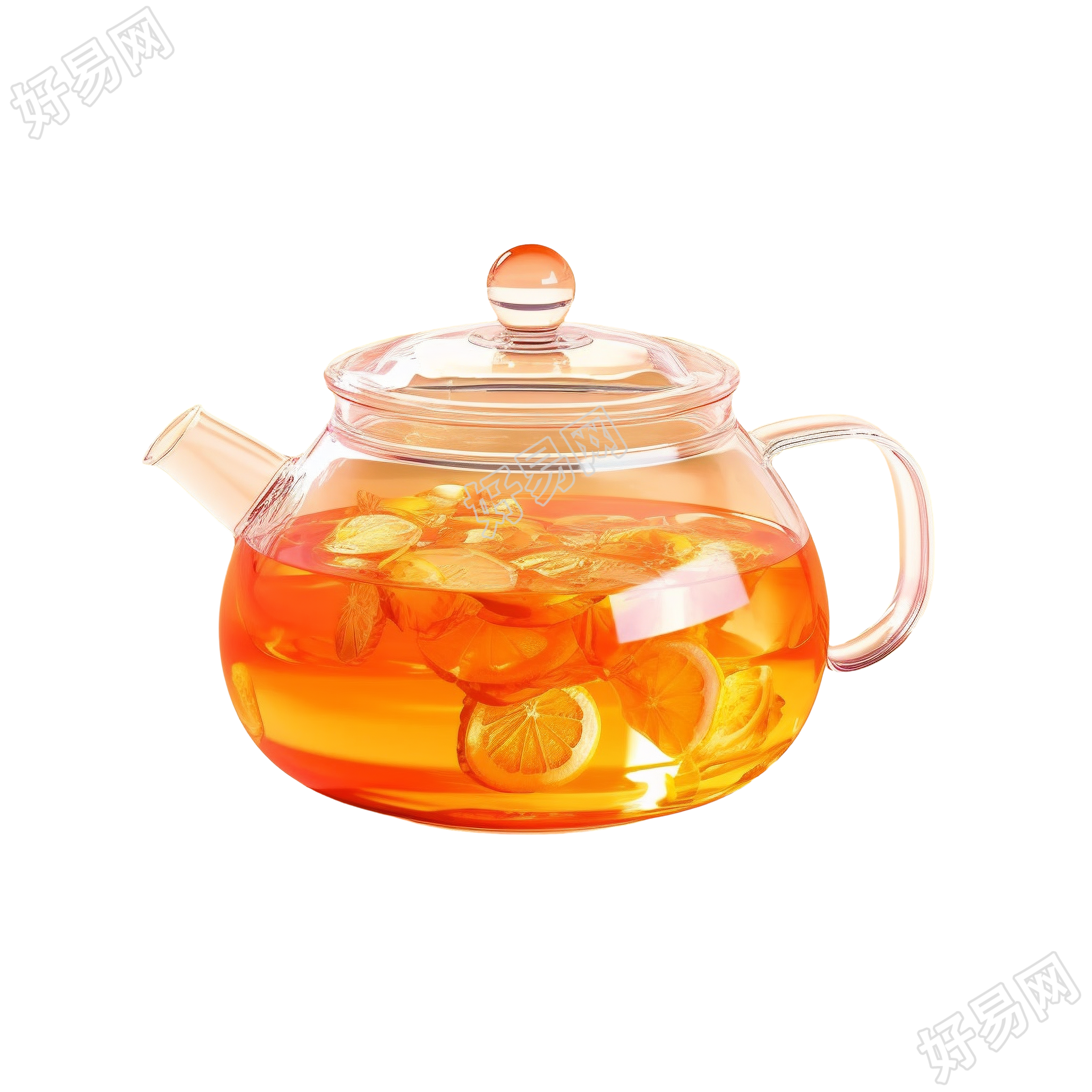 一壶茶半透明高清PNG图形素材
