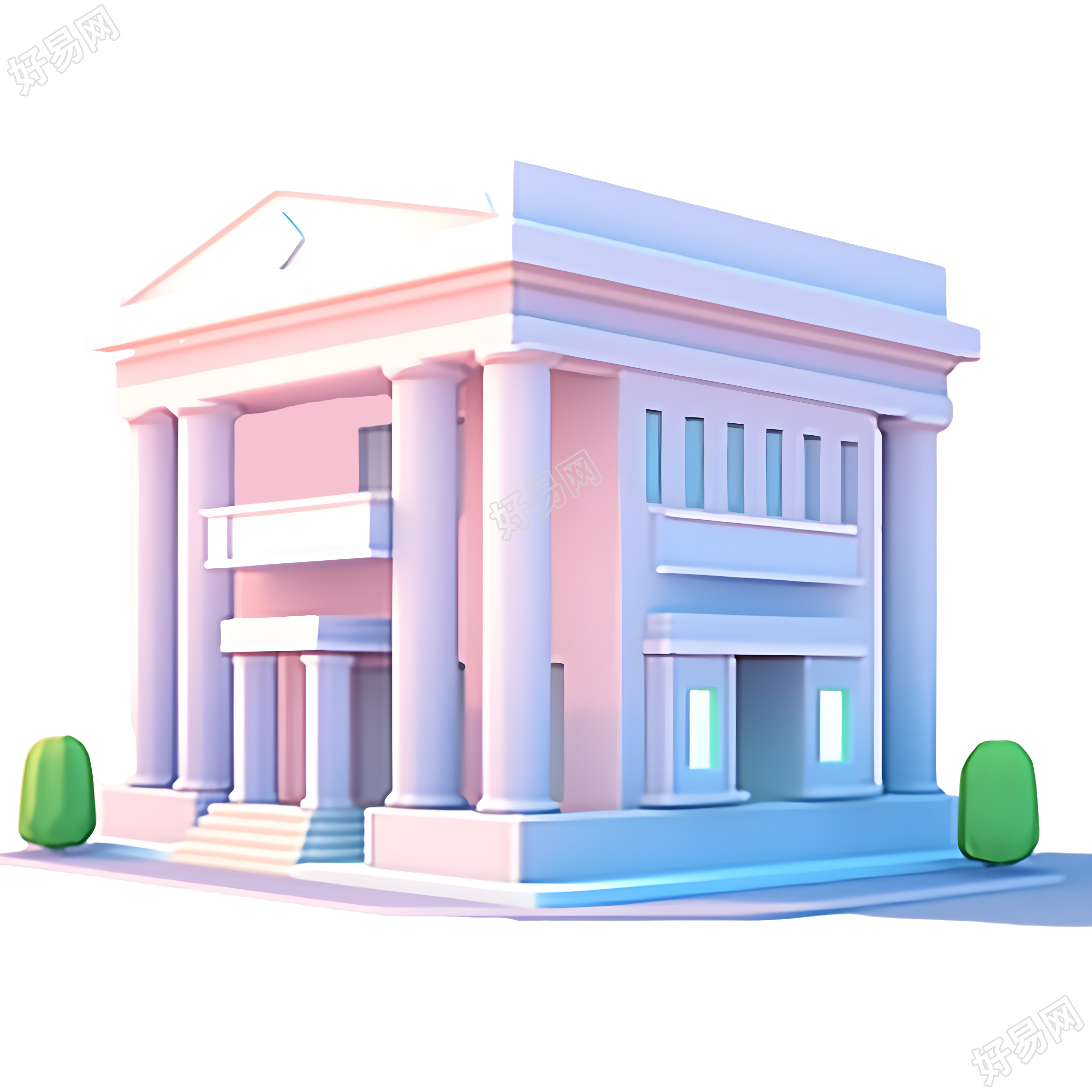 极简银行建筑设计元素