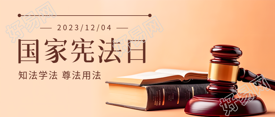 法槌实景国家宪法日依法治国微信公众号首图的标题生成提示