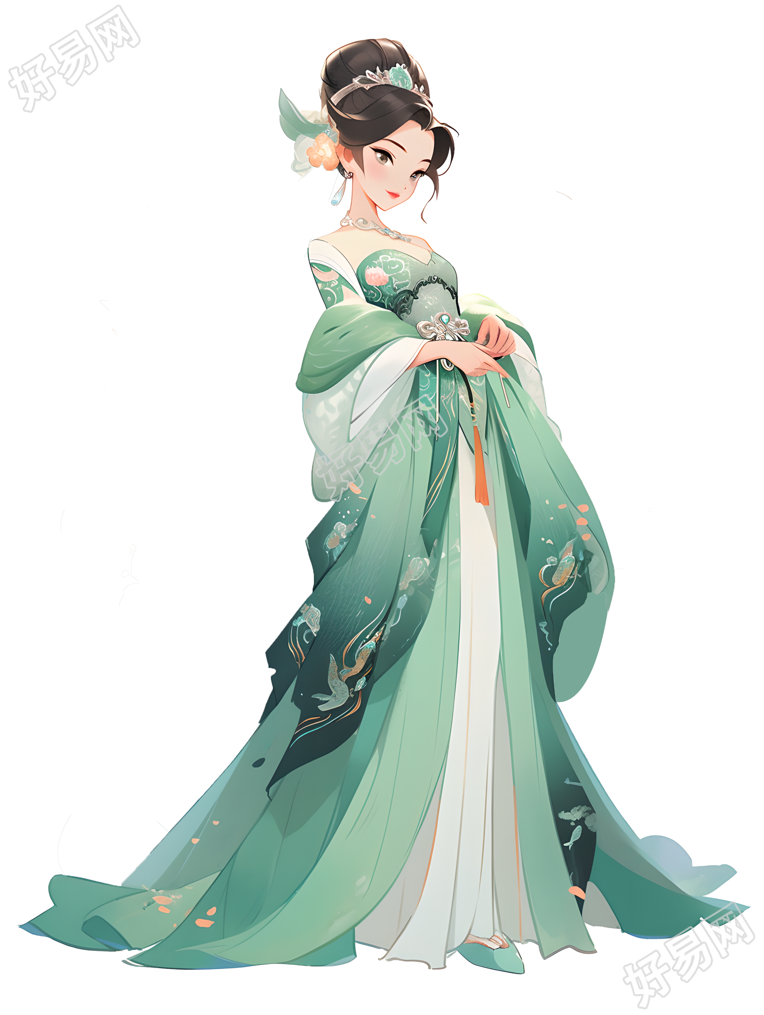 创意设计中国敦煌女神PNG素材