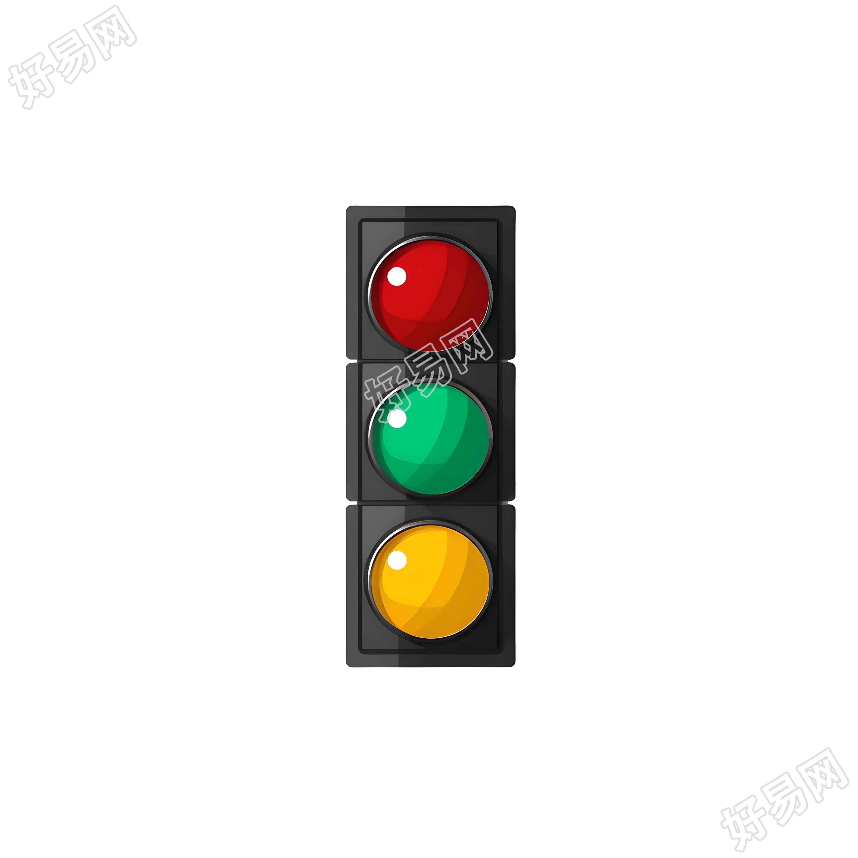 红绿交通信号灯PNG素材