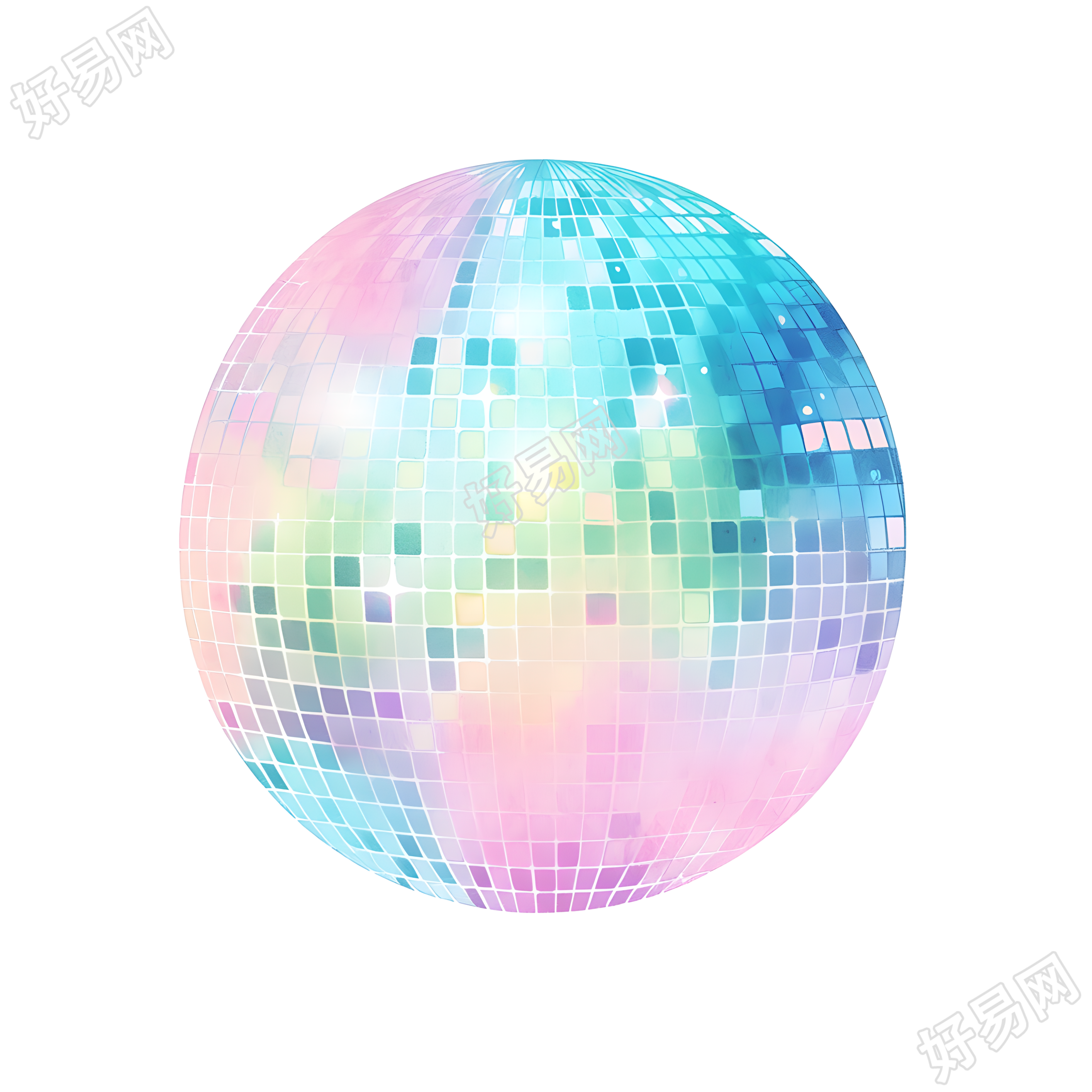 迪斯科迷幻派对闪光灯插画