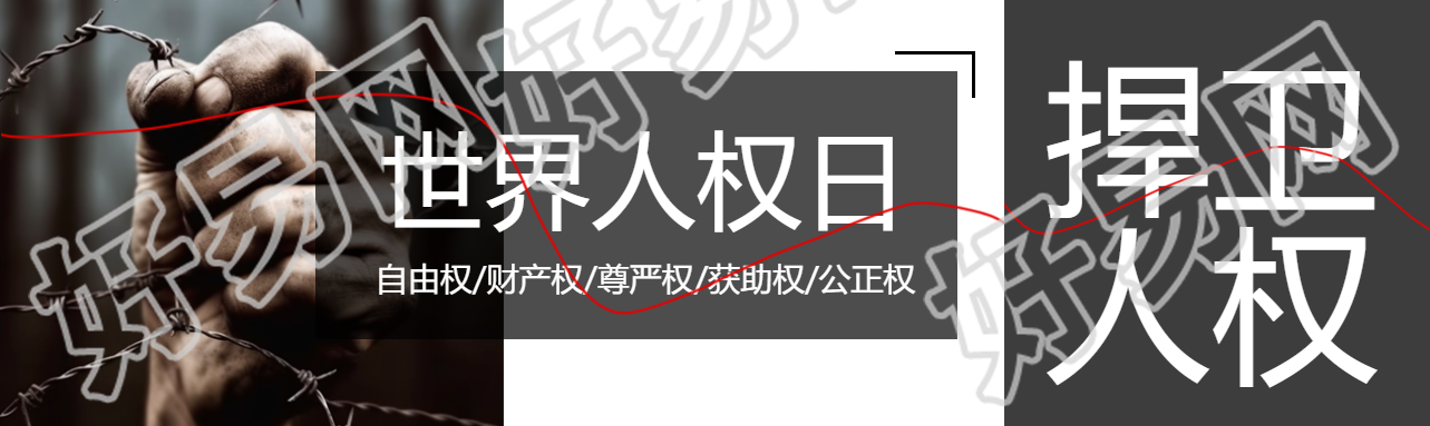 创意实景世界人权日人人有权享有生命公众号封面图