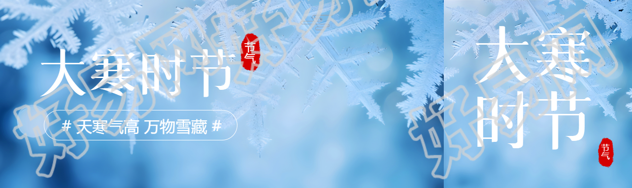 大寒时节万物雪藏公众号封面图