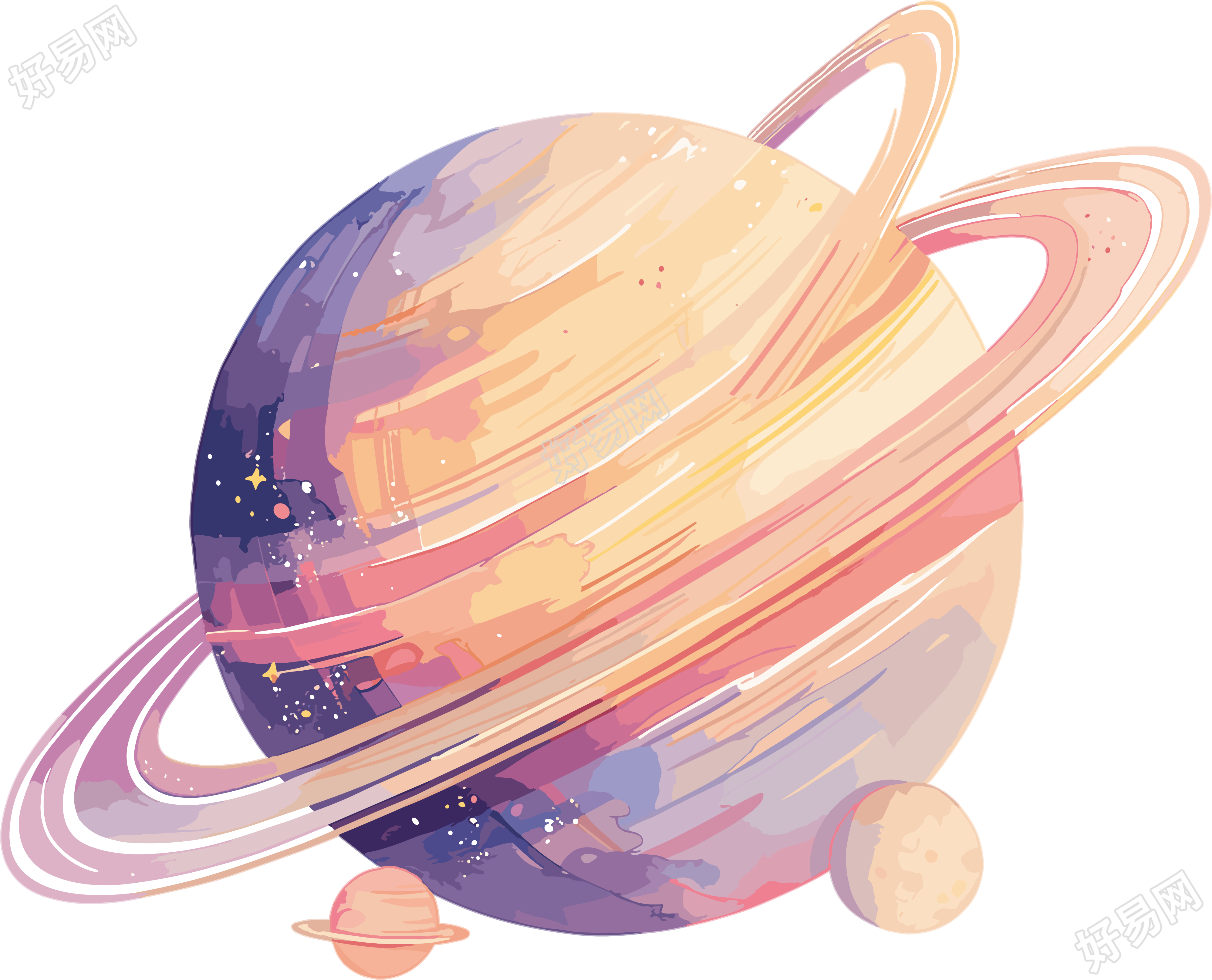 外太空创意插画