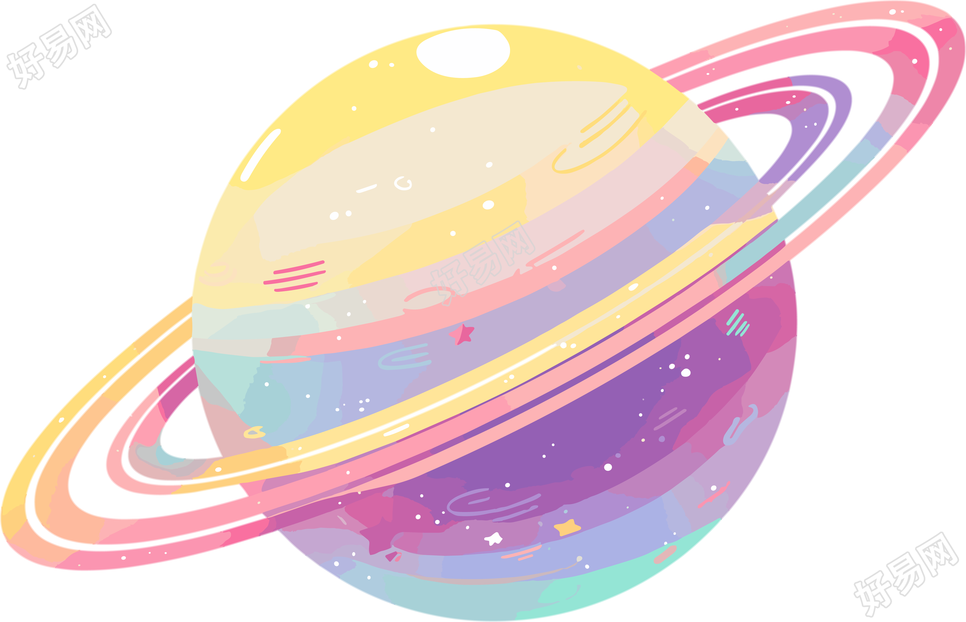 外太空插画素材