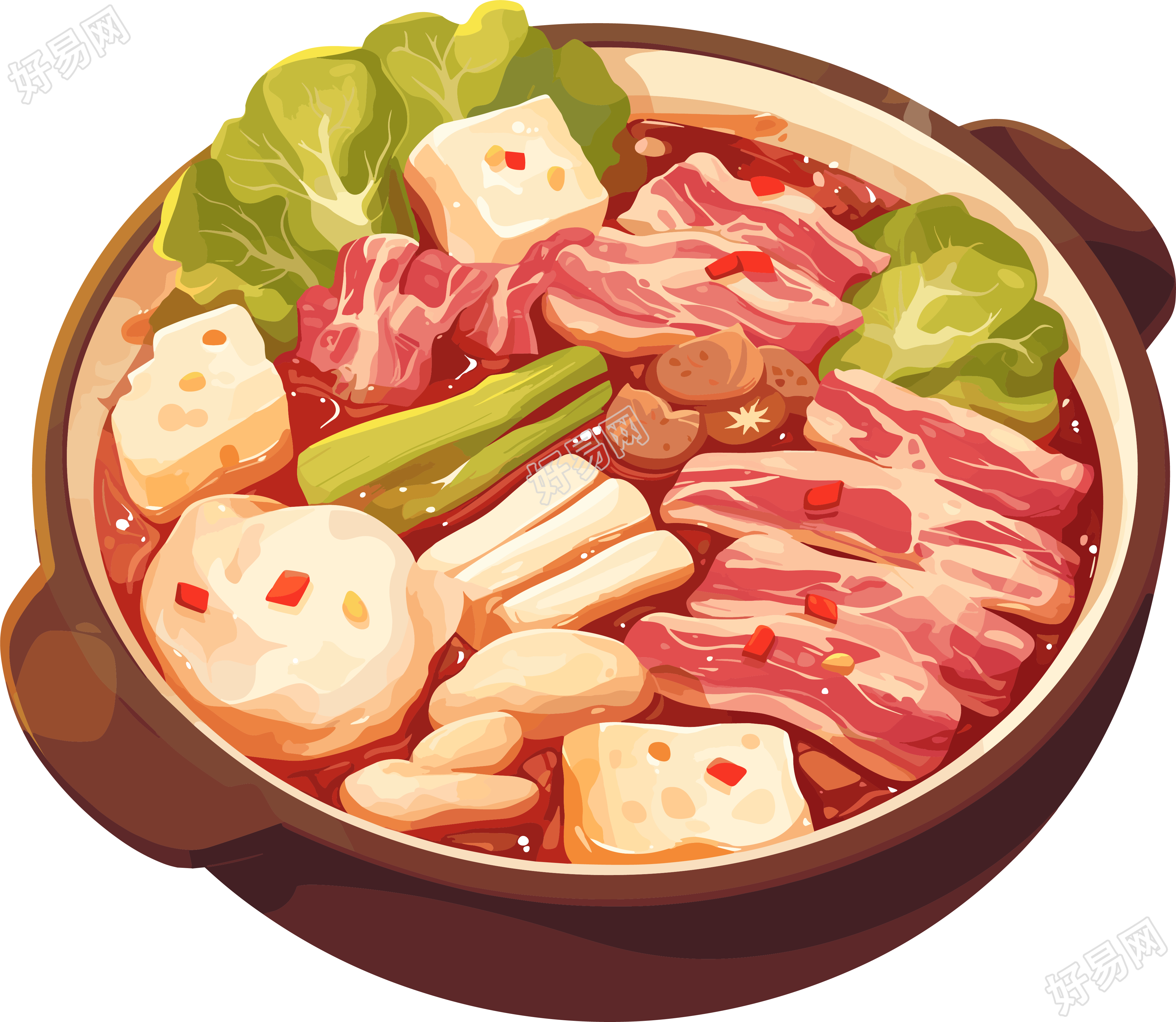 卡通火锅图形素材
