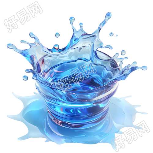 水花3D图形素材