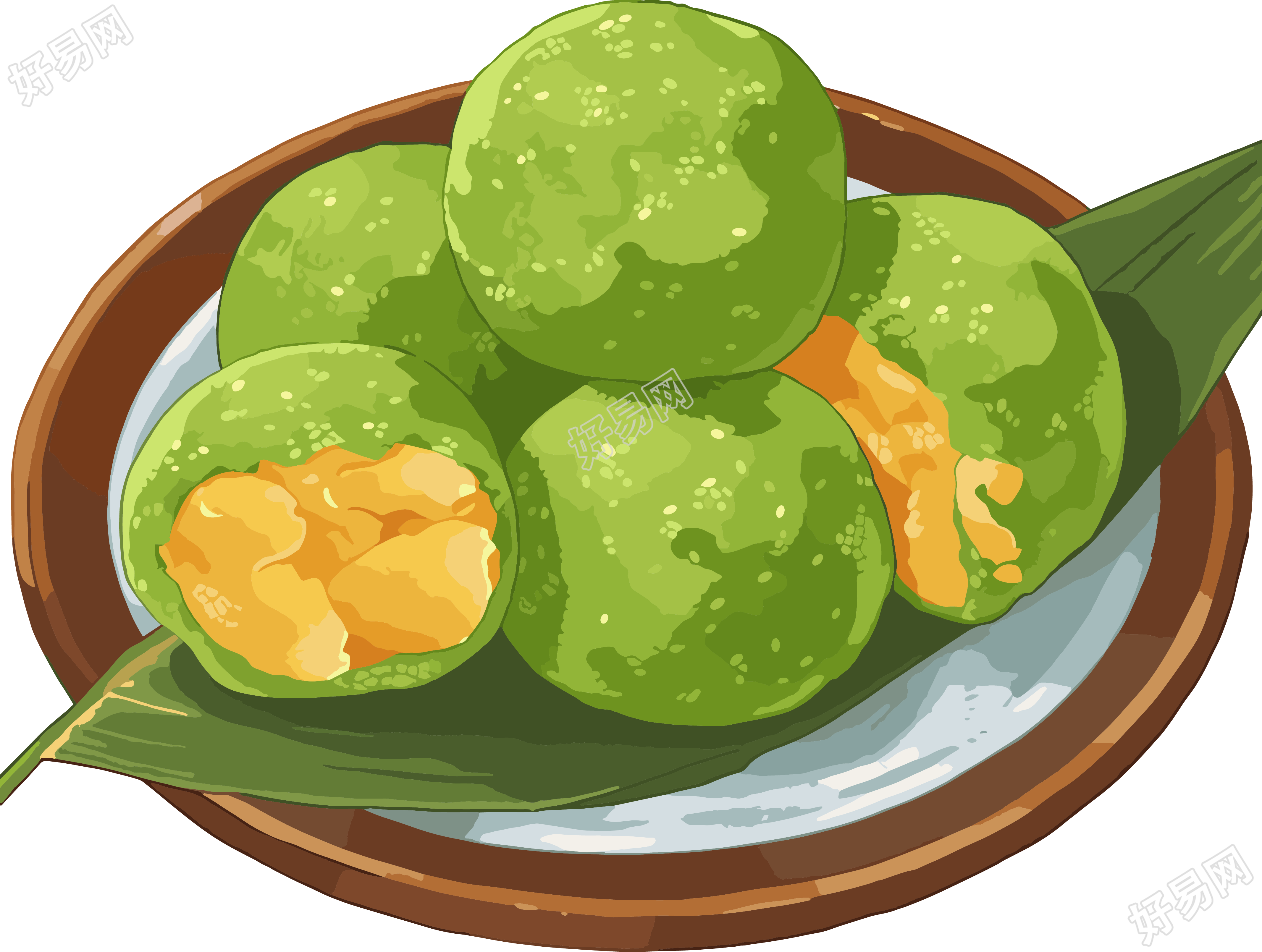 青团插画设计素材