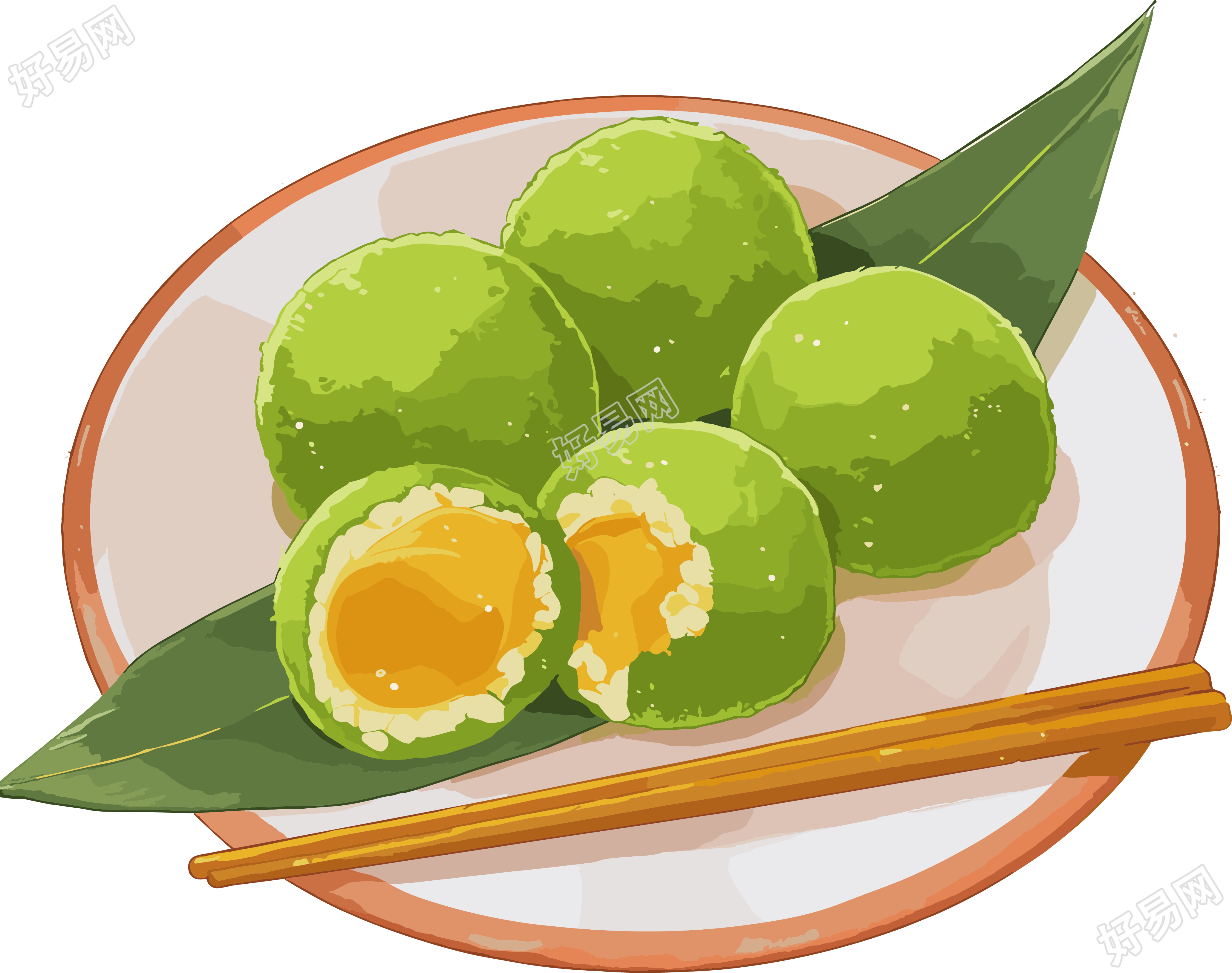 青团插画素材