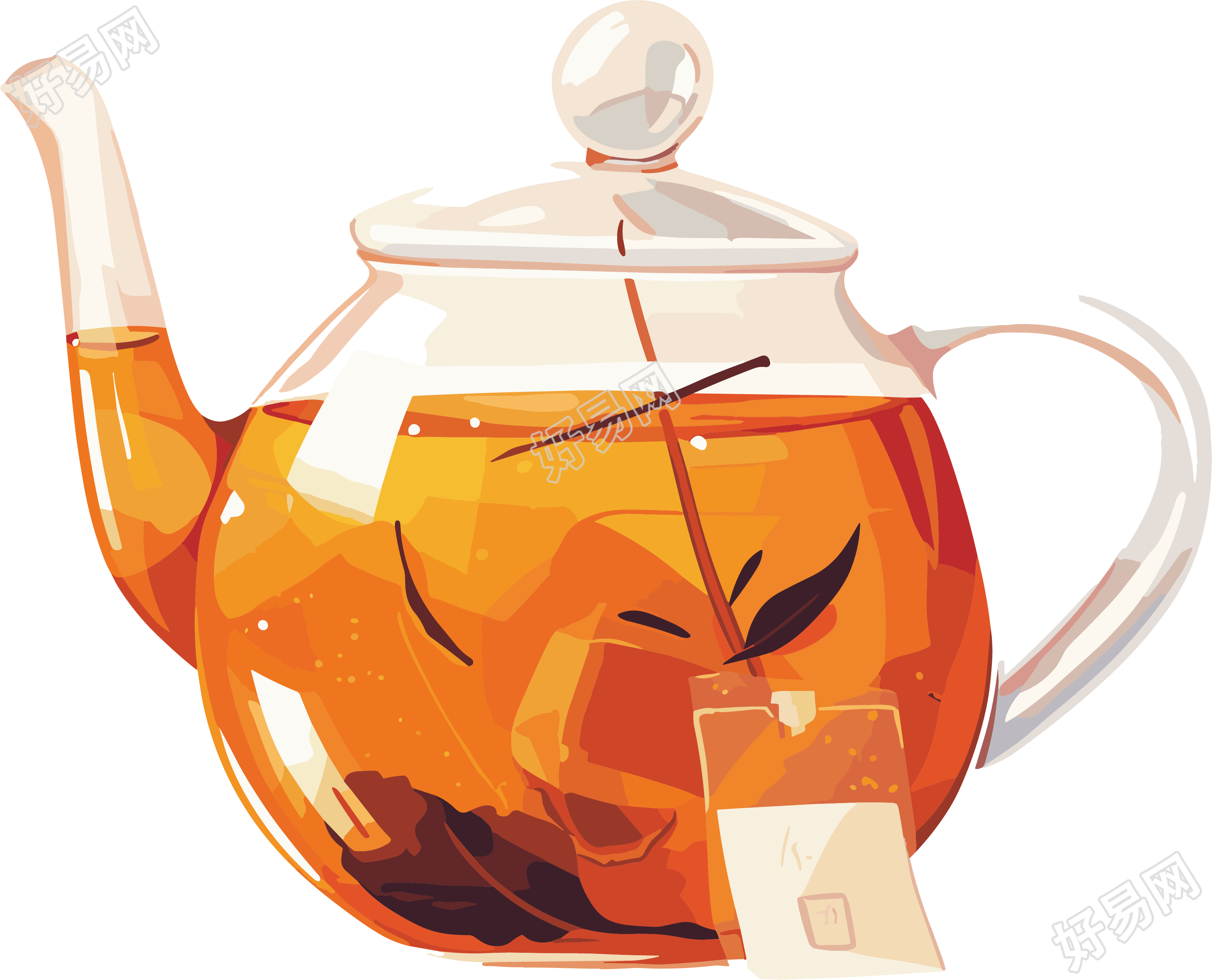 红茶可商用素材