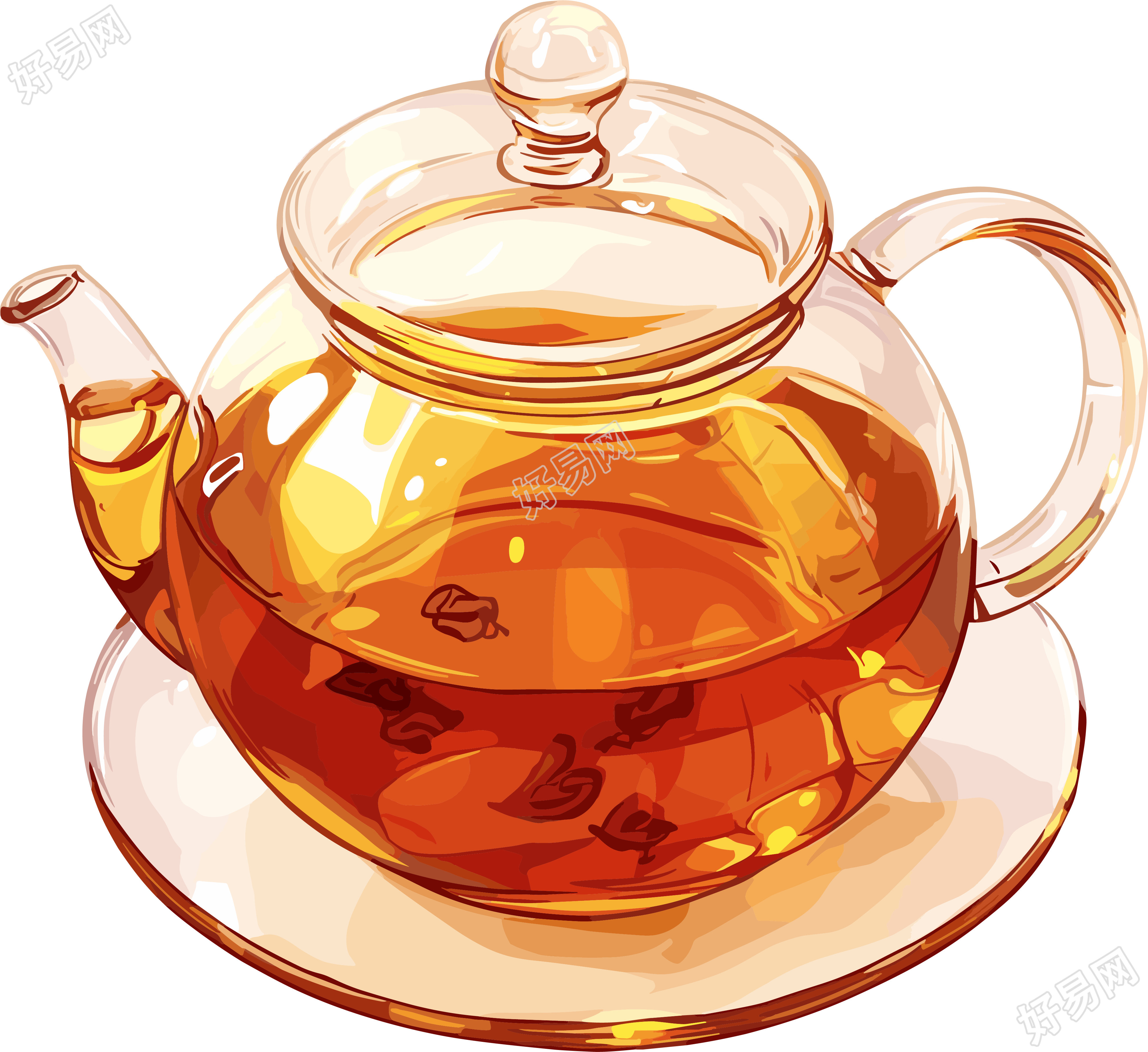 红茶中国风素材