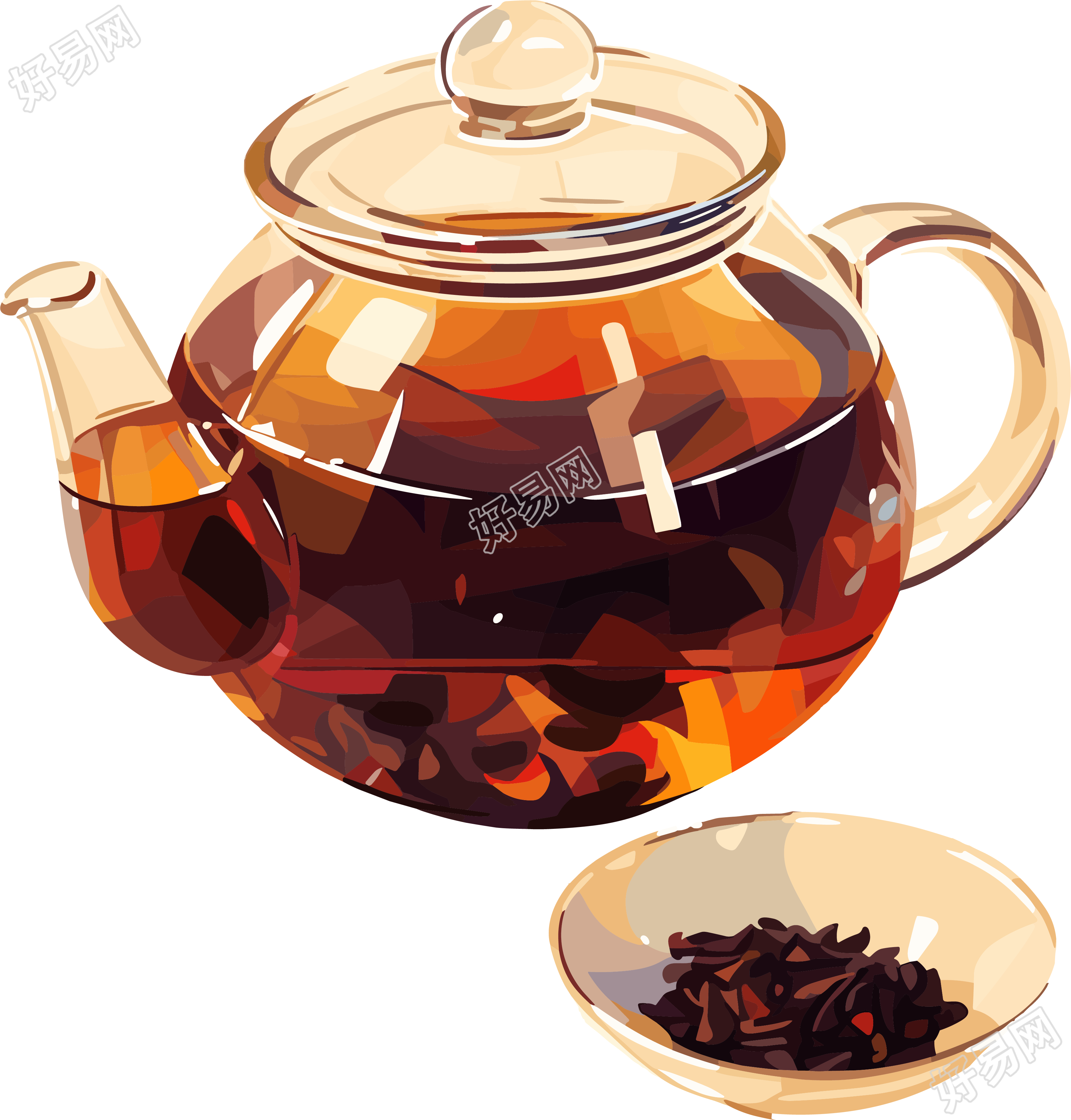 红茶商业设计元素