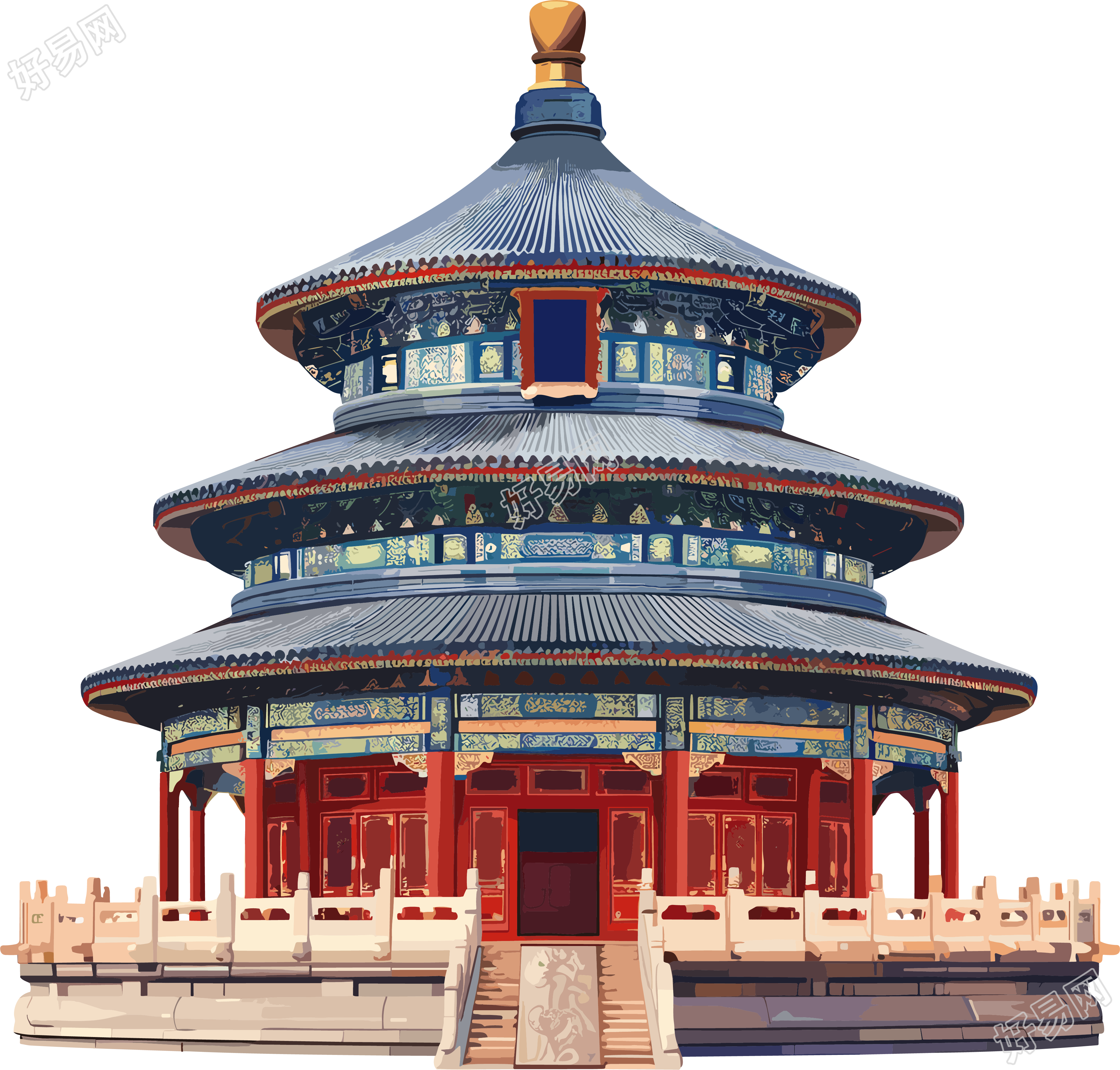 天坛透明背景素材