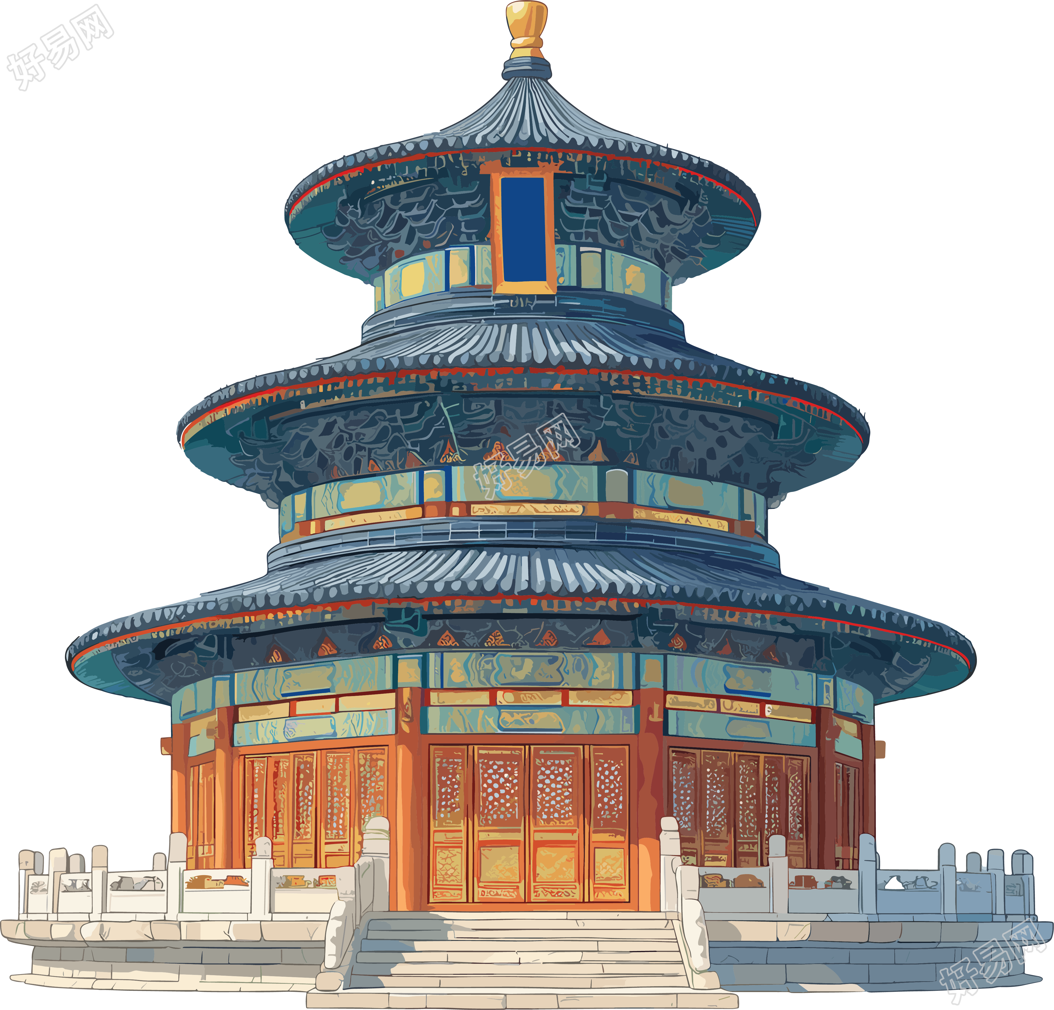天坛建筑插图